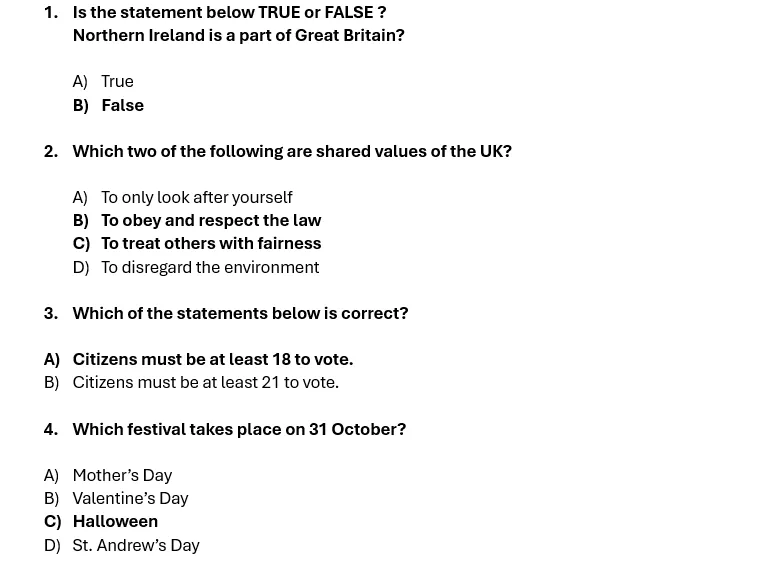 Life In Uk Test Practice The Life in the UK Test - Thomas Chase Immigration